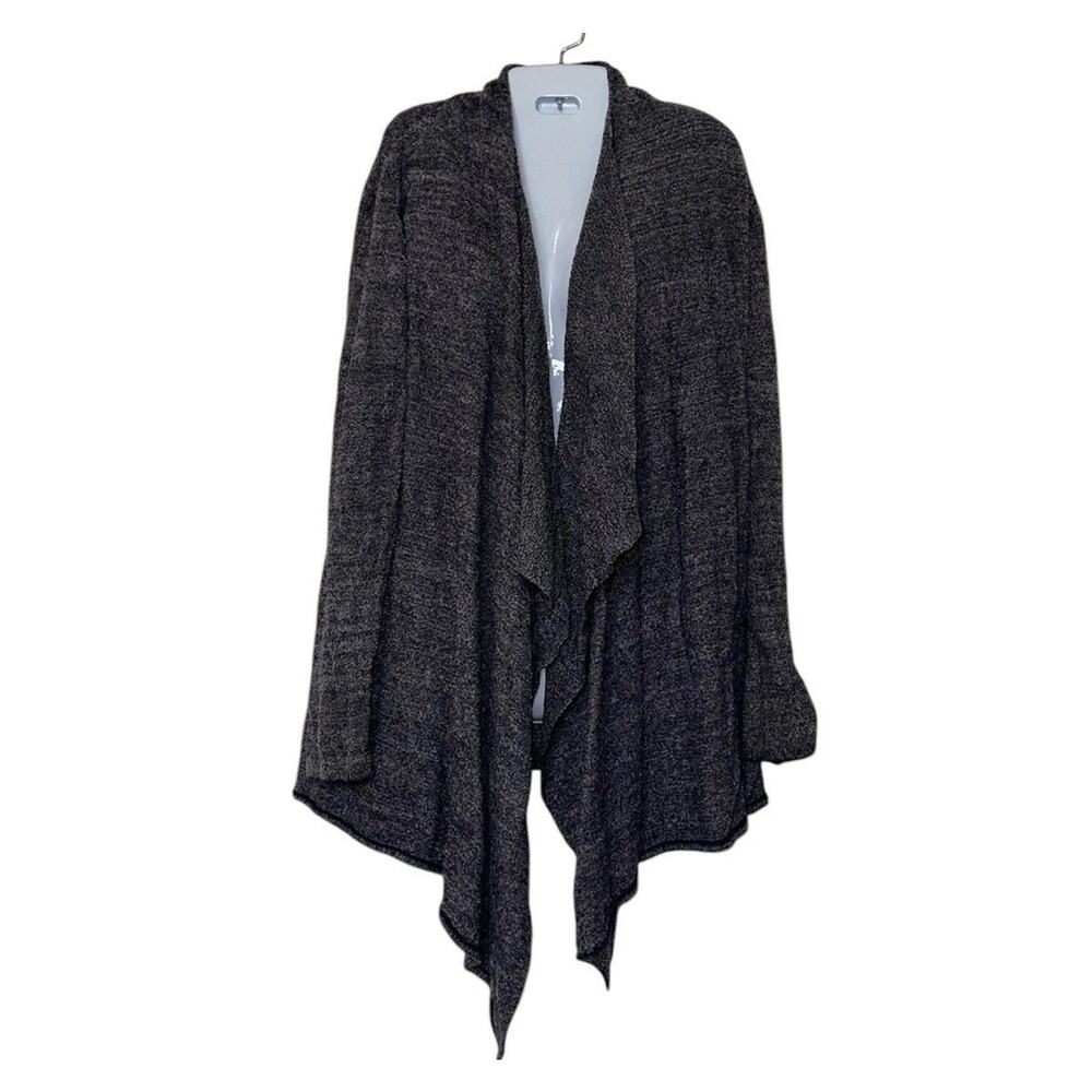Barefoot Dreams Calypso Cardigan Size L/XL Blue Bamboo Chic Lite Open Soft Cozy